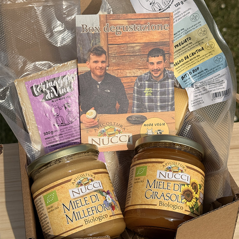 Apicoltura Nucci e Modavegia Miele e Formaggi  Box Degustazione