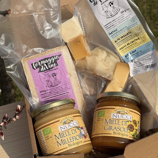 Apicoltura Nucci e Modavegia Miele e Formaggi  Box Degustazione